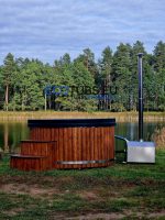 Hot tub with external oven wholesale